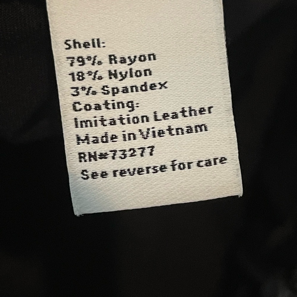 Nine West vegan leather ankle zip pull on legging pants - Picture 7 of 8